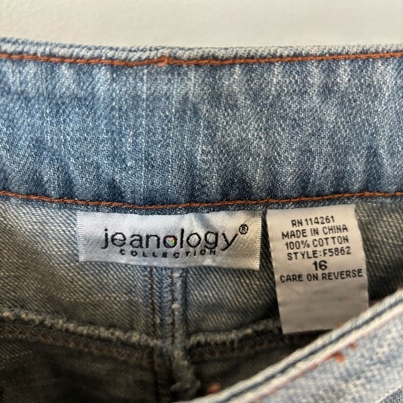 Jeanology Vintage Denim Maxi Skirt Size 16 - Picture 3 of 9